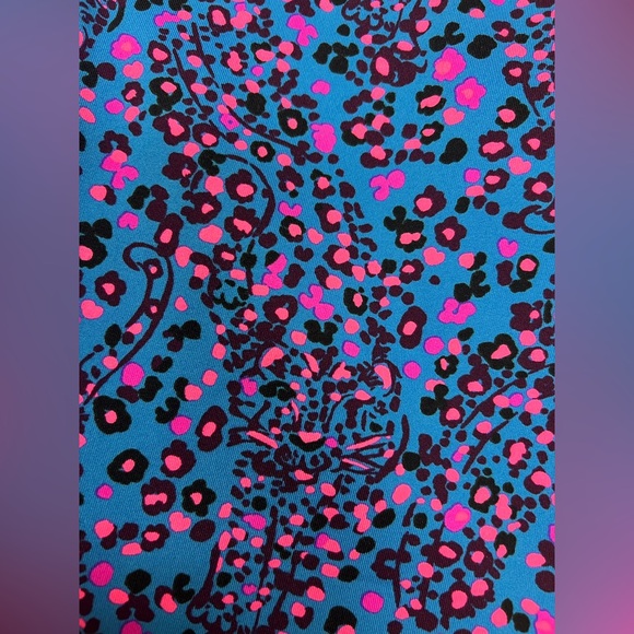 Lilly Pulitzer Luxletic Blue and Pink Patterned Wear - Picture 2 of 8